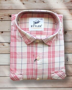 Light Cream Check Shirt (2)