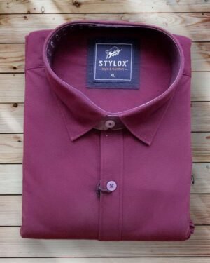 Plain Brick Red Shirt