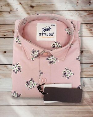Baby Pink Printed Shirt