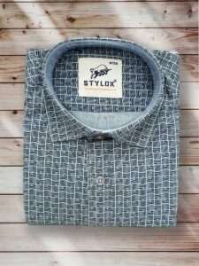 Light Grey Printed Shirt (2)