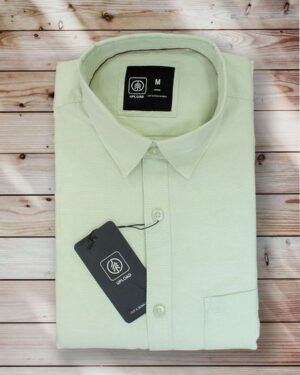 Plain Tea Green Shirt (2)