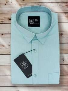 Aqua Blue Plain Shirt