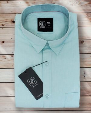 Aqua Blue Plain Shirt