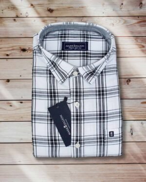 White and Black Check Shirt (2)