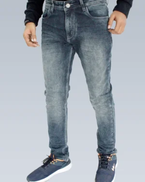 Men's Slim Fit Mid Rise Carbon Black Jeans